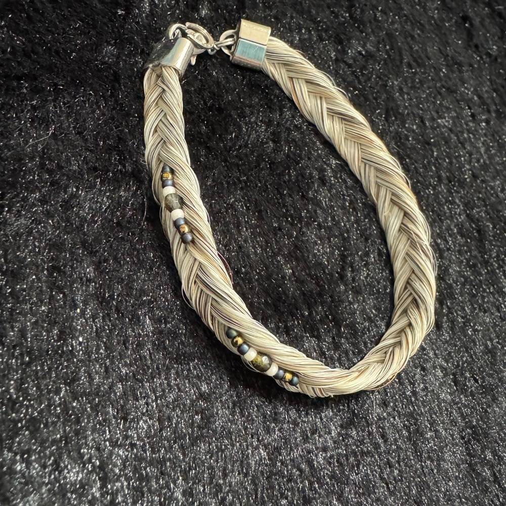 Horsehair Bracelet with Bead Accents